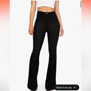 KDF Classic Black Flared Women's Jeans